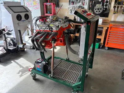880 2 bolt main with Vortec heads SBC freshly rebuilt. No fuel pump provision. Block has internal co...