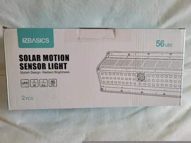 Brand new Solar Motion Sensore lights  2 pcs in Outdoor Lighting in City of Toronto - Image 3