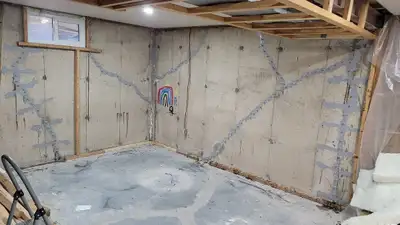 WET BASEMENT • CONCRETE FOUNDATION CRACK REPAIR - SAME DAY -, View more