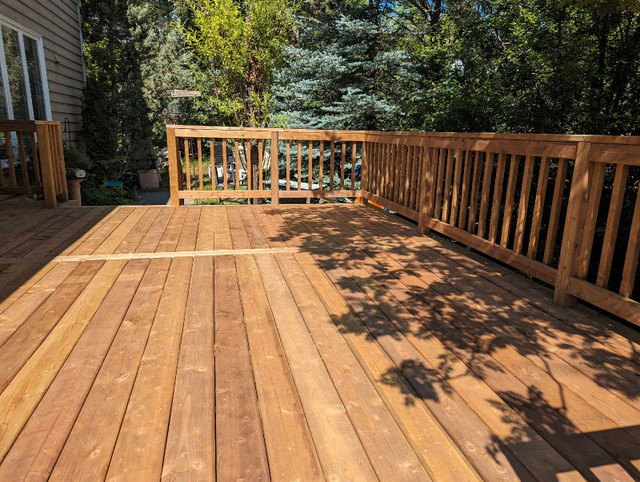 Composite, Pressure Treated and Cedar Decks . in Fence, Deck, Railing & Siding in Calgary - Image 3