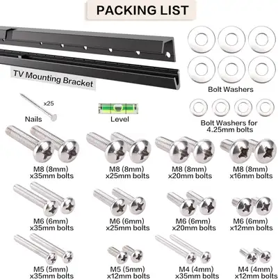 KAMIWI Studless Drywall Easy to Install TV Mount for 32-75 inch, View more