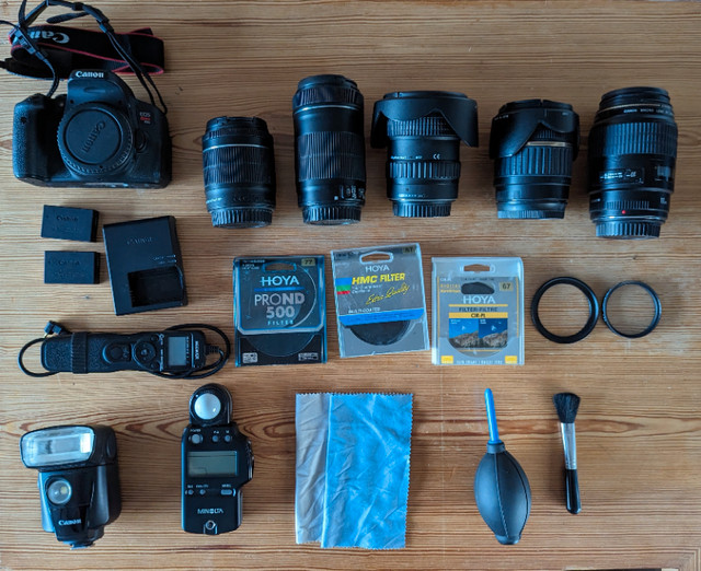 Canon T6i + 5 lenses and accessories dans Appareils photo et caméras  à Ouest de l’Île