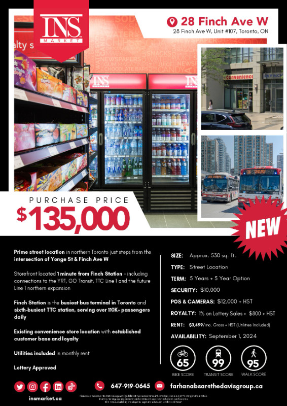INS Market Convenience at 28 Finch Ave W in Other Business & Industrial in City of Toronto