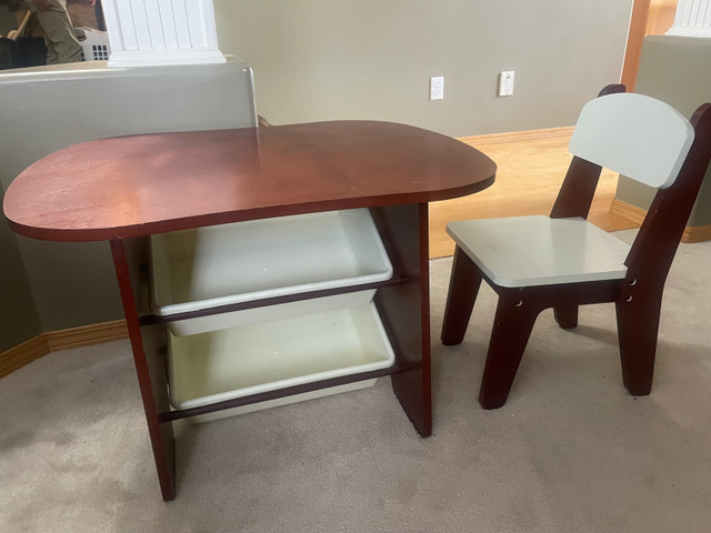 Kids craft table and chair in Other in Calgary