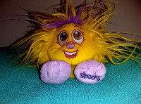 Shnooks Yengo Yellow, Purple Hair  8" Soft Plush ZURU Pet Toy