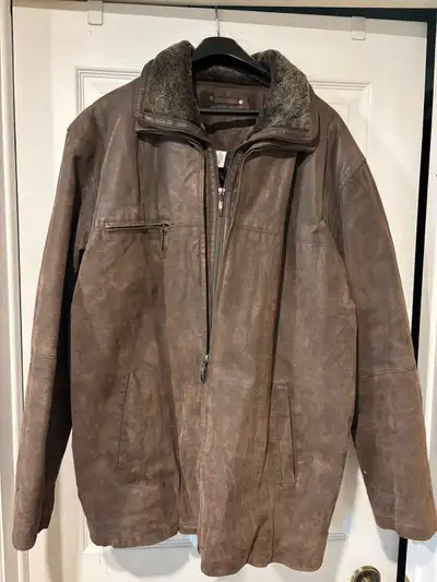 Genuine Leather Jacket by Cherokee (Zellers), View more