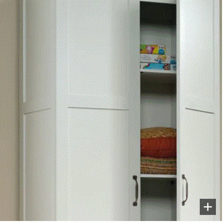 Sauder Woodworking Company 16-inch Deep Storage Cabinet in White in Bookcases & Shelving Units in Mississauga / Peel Region - Image 2