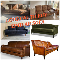 LOOKING TO BUY GOOD QUALITY LEATHER OR FABRIC SOFA