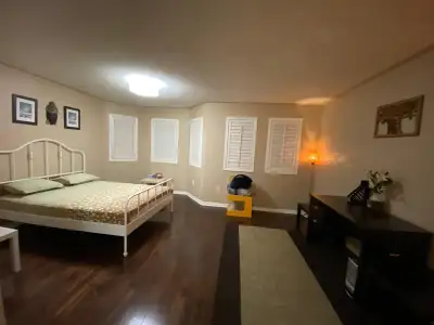 Furnished Master Bedroom with private bathroom available for rent in a semi-detached house Location:...