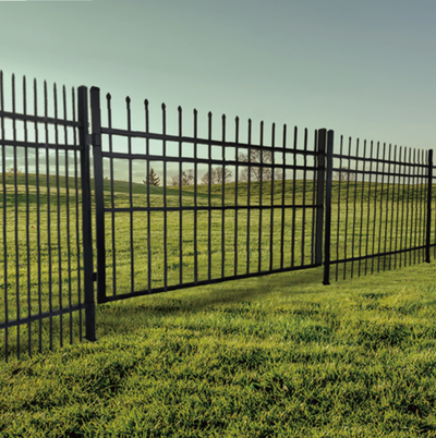 Ligne de clôture ornementale industrielle | Panneau rackable pour clôture ornementale | Steel Fence...