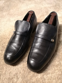 Black Florsheim Men's Leather Loafers - Size 12