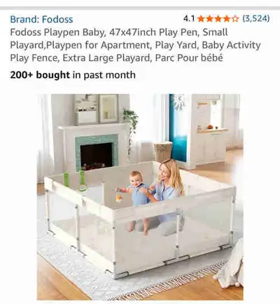 Fodoss Playpen Baby - Like New, View more