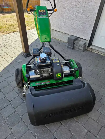John Deere 260C commercial greens mower in excellent condition. 26 inch reel. Equipped with a servic...