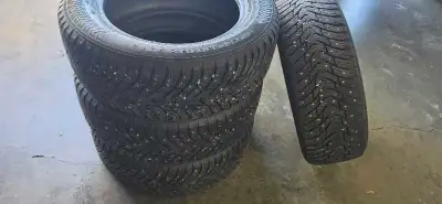 235/60R18 tires! Gently used Nokian Hakkapeliitta 8 winter tires. All 4 were always rotated, have 10...
