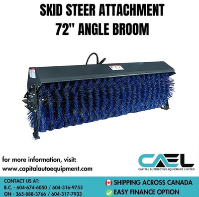Brand New 72-Inch Skid Steer Angle Brush | Snow Removal & Landsc, View more