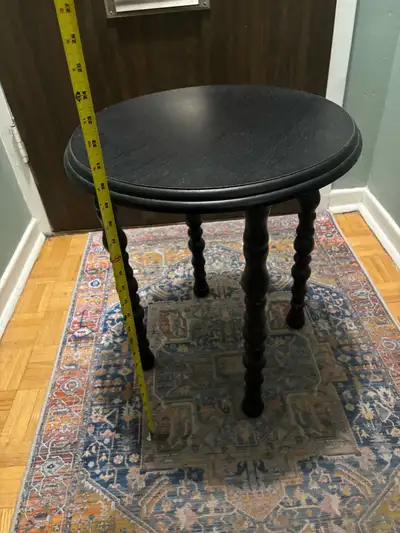 Round Black Side Table, View more