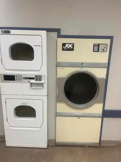 Selling lot of commercial coin operated washer and dryer, View more