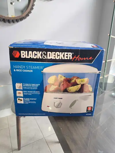 Brand new, never used Black & Decker Handy Steamer (Model HS1000). Box was opened just to check, but...