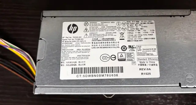 25$  Alimentation HP NEUVE 240W – Remplacement PC HP (SFF) in Desktop Computers in City of Montréal - Image 7