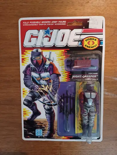 Night Creeper GIJOE Vintage 3.75 Figure 1990 MOC, View more