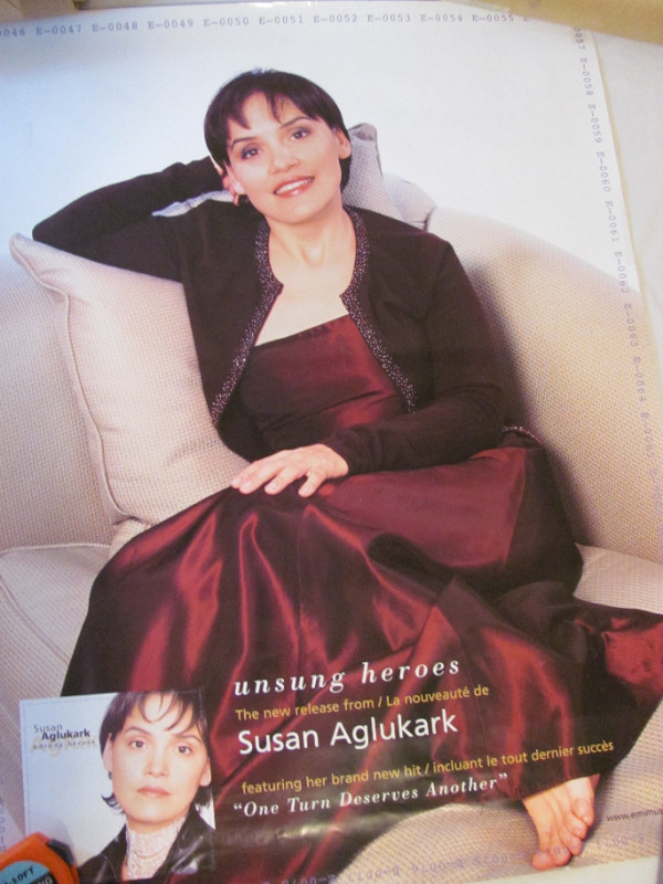 Large Posters; 3 Susan Aglukark; Double Sided; $15 for 3. in Arts & Collectibles in Prince George - Image 2
