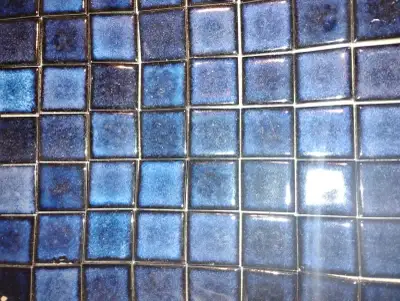 Cobalt Blue Vintage Tile Milk Crate Full, View more