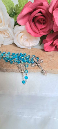 March Birthstone Miraculous Rosary 