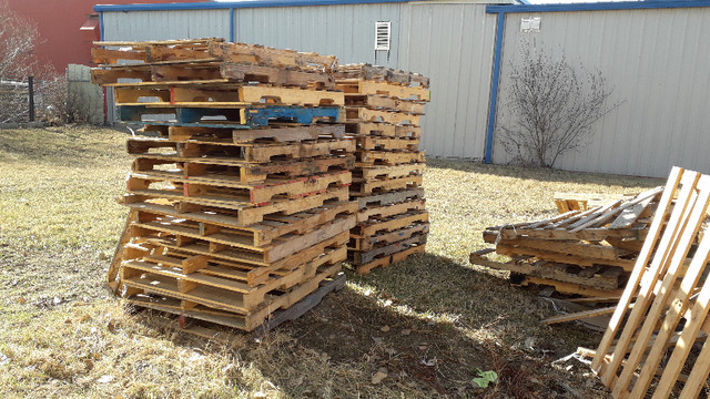 Free - Pallets / skids / wood / firewood / scrap lumber in Free Stuff in Edmonton