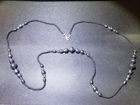 Coro Black Bead Necklace BRAND NEW Jewelry (Large)