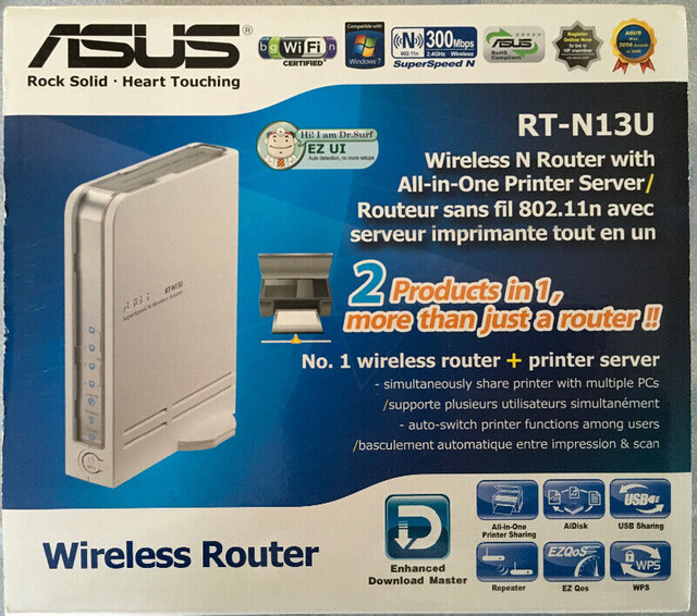Routeur sans fil Asus et télécommande Sony ($10) dans Réseaux  à Trois-Rivières - Image 2