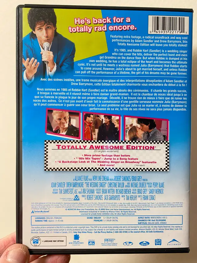 DVD RARE OOP! ( COMME NEUF ) Le chanteur de Noce 1998 AUBAINE!! in CDs, DVDs & Blu-ray in Laval / North Shore - Image 3