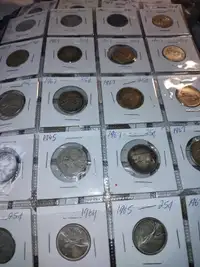 Old silver Canadian coins for sale