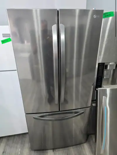 LG Black Stainless Steel French Door 33” Fridge Bottom Freezer, View more