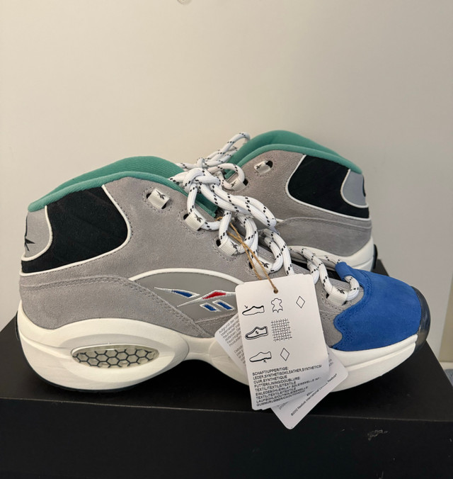 Size 9.5 & 7.5 Men’s Reebok Question Mid basketball shoe in Men's Shoes in Oshawa / Durham Region