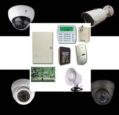 HD Security Cameras and DSC Alarm plus Professional Installation, View more