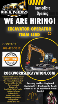 Excavator Operator WANTED!