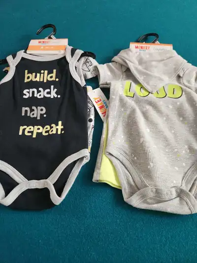 Boys infant 3 piece Layette sets x 2, $8 each, View more