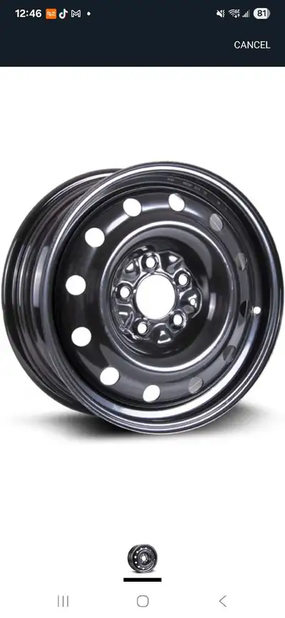 Wanted steel 16 in rims for a 2004 Hyundai Sonata please contact 519 943 6418 Shelburne Ont