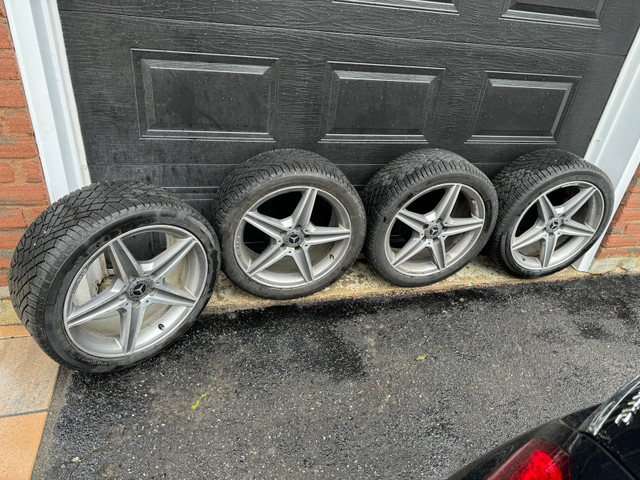 8.5Jx18 OEM AMG C300 Mercedes Benz rims and tires  in Tires & Rims in Oshawa / Durham Region - Image 4