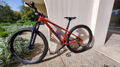 Specialized Fuse Comp 29 Size XS Metalic red Triangle has ride wrap protection. Pretty much like new...
