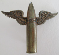 Pre WW2 Early Pattern RAF Air Gunner Winged Bullet Arm Badge