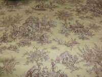 Toile Drapery Fabric