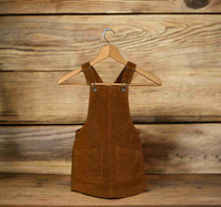 Joe Fresh Rust/Brown Adjustable Strap Corduroy Skirt Romper