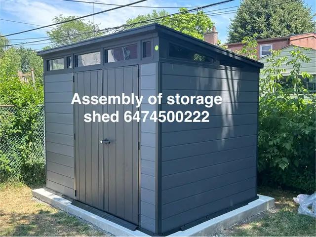 assembly of storage shed  in Outdoor Tools & Storage in Barrie - Image 3