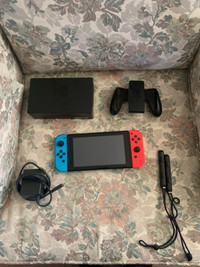 Nintendo Switch with Blue/Red Joy-Cons for Sale!