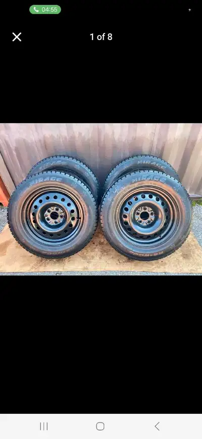 Set of 4 MIRAGE winter tires rims (235 65 17) pattern (5×114.3) With TPMS 2024 HYUNDAI TUCSON + SPOR...