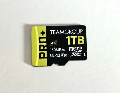 1TB Micro SD Card Team Group Pro+ 160 MB/s, View more