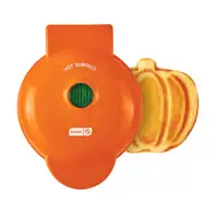 WAFFLE MAKER PUMPKIN： pumpkin color, unopened 