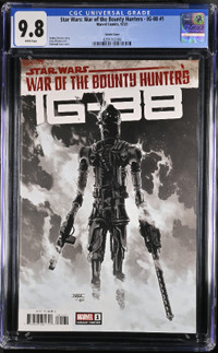 Star Wars War of the Bounty Hunters IG-88 #1 CGC 9.8 Sketch Cvr