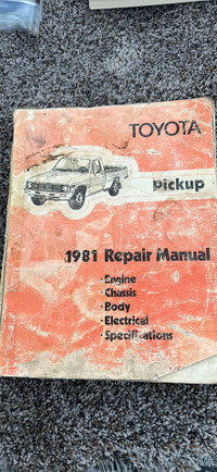 1981 Toyota truck repair manual